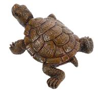 HAMPPLIES Realistic Small Turtle Statue Resin Craft Figurine for Garden and Home Decor, Compact Lightweight Simulation Animal Figure, Miniature Turtle Ornament Gift for Friends and Family