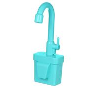 HAMPPLIES Realistic Water Running Play Sink Faucet Replacement for Plastic Pretend Kitchen Accessory for Interactive Role Play and Life Skills Development Easy to Install Blue
