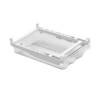 HAMPPLIES Refrigerator Egg Drawer Transparent Holder for Fresh Eggs Hanging Storage Bin with Pull-out Design Prevents Breakage Suitable for Fridges and Easy Organization