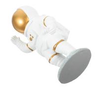 HAMPPLIES Resin Astronaut Figurine Small Space-themed Living Decor Lightweight Modern Resin Spaceman Statue for Office Bedroom Party Ornament