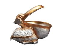 HAMPPLIES Resin Toucan Ornament Sundries Organizer Container Retro American Style Desktop Bird Crafts Home Decoration Storage Box for Keys Remote Holder Random Color