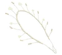 HAMPPLIES Rustic Wooden Beads Photo Display Garland with Clips Wall Hanging Picture Holder for Artwork Family Photos and Home Decor Decorative Hemp String Stringer for Cubicle and Living