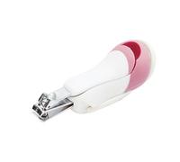HAMPPLIES Safe Nail Clippers with Magnifying Glass Ergonomic Steady Grip Nail Trimmer for Newborns Handle Random Color Random Color