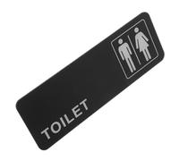 HAMPPLIES Self Adhesive Bathroom Sign for Door Durable Plastic Restroom Identification with Clear Men Women Symbols Easy to Install Guide for Business Hotels Shops and Public Spaces