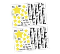 HAMPPLIES Self-Adhesive Height Growth Sticker for Kids with Star Design, PVC Material, Fine Picture Quality, No Peculiar Smell, for Recording Child's Growth and Kindergarten Wall Decor