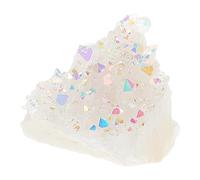 HAMPPLIES Seven-Color Crystal Cluster Stones for Office and Home Decor Natural Gemstone with Chakra Colors for Yoga DIY Crafts Air Purification and Relaxation Practices