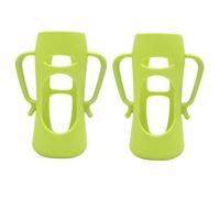 HAMPPLIES Silicone Baby Bottle Cover Drop Resistant Bottle Sleeve for Infants Wide Neck Protective Sleeve Green Heat Insulation 2pcs for Baby Feeding