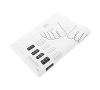 HAMPPLIES Silicone Craft Mat Nail Practice Mat with Printed Design for DIY Manicure Flexible Non-Slip Nail Pillow and Polish Practice for Beginners