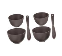 HAMPPLIES Silicone Facial Mask Mixing Bowl Set with Stirring Spatulas Kit for DIY Skin Care Portable Soft Silicone Bowls for Home and Salon Use Efficient Cosmetic Mud Mask Application