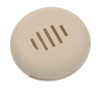 HAMPPLIES Silicone Makeup Puff Box Small 5pcs Portable Powder Puff Holder Travel Makeup Sponge Case Brown Storage