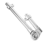 HAMPPLIES Silver Zinc Alloy Tom Drum Mount Stand with Higher Stability and Less Shaking Professional Drum Rack Accessory Percussion Instruments