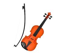 HAMPPLIES Simulated Miniature Violin for Educational Childrens Musical Instrument Prop with Cartoon Pattern for Beginners to Develop Rhythm and Musical Aptitude