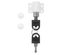 HAMPPLIES Sliding Window Safety Lock Zinc Alloy Theft Sash Lock with Key for Patio Doors and Pet Protection
