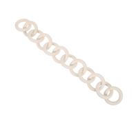 HAMPPLIES Small Decorative Chain Porcelain Hoop Ring Charm 16.54x2.17x0.39in Ceramic Rustic round Link Versatile Decoration Country Kitchen Wall Decor for Home Decor