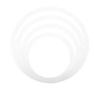 HAMPPLIES Snare Drum Practice Mute Set 4 Pcs Elastic Bands White 10/12/14/16 Inch Drum Kit Dampening Rings Silencing and Tone Control