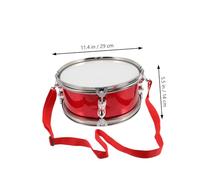 HAMPPLIES Snare Drum with Drumsticks Red Percussion Instrument for Beginner Music Education and Easy to Play