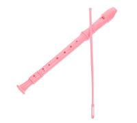 HAMPPLIES Soprano Recorder Flute for Beginners and Adults Easy to Play Enhanced Sound Range for School Bands and Classical Music Pink with Cleaning Rod