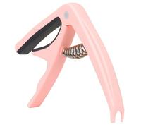 HAMPPLIES Spring-Loaded ABS Guitar Capo Clamp for Acoustic and Electric Guitar Soft Padding in Pink for Secure String Grip Suitable for Ukulele and Banjos