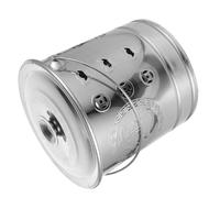 HAMPPLIES Stainless Steel Burning Money Bucket Incinerator, Thickened Silver Small Size, Outdoor Garden Fire Sacrificial Burn Barrel for Traditional Paper Offerings