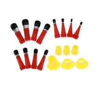 HAMPPLIES Stainless Steel Caulking Nozzle Reusable Caulk Applicator Tips with Bases for Sealant Finishing Tool Compatible with Dispensers for DIY and Professional Use