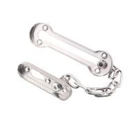 HAMPPLIES Stainless Steel Door Chain Lock with Hardened Welded Chain Security Bolt for Hotel Office Front Door Safety Easy-Install Peep Bolt Lock Partial Opening Visitor Identification