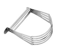 HAMPPLIES Stainless Steel Pastry Blender Dough Mixer Baking Tool for Flaky Biscuits Pizza Dough Mixing and Cutting Kitchen Utensil Resistant Easy to Clean