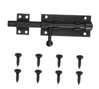 HAMPPLIES Stainless Steel Sliding Barrel Bolt Lock with Padlock Smooth Gliding Slide Bolt Latch for Gates Doors Fences Cabinets Multi Purpose Security Catch Latch
