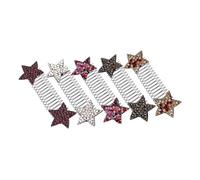 HAMPPLIES Star Hair Comb 5pcs u Shape Invisible Hair Clips for Women Seamless Styling Tools for Work and Casual Wear