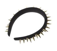 HAMPPLIES Studded Headband for Women Lightweight Non-slip Fashion Accessory Punk Rivet Design for Parties and Daily Wear Stylish Statement Hairband for Music Festivals and Casual Outings