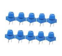 HAMPPLIES Sturdy through Hole Trimmer Potentiometers Wear Resistant Plastic and Metal 10 Pcs Adjustable Resistance with Knobs Variable Resistors for Breadboarding and Prototyping