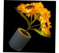 HAMPPLIES Sunflower LED Tabletop Light Warm Decorative Bedside Lamp for Bedroom Desktop Night Light with Design and Simple Operation