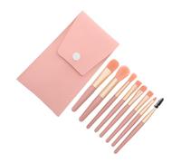 HAMPPLIES Supple Makeup Brush Set 8pcs Soft Bristles Face Makeup Brushes Professional Cosmetics Tools for Women Daily Beauty Application Portable and Mini Size