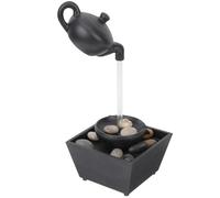 HAMPPLIES Suspended Material Water Teapot Indoor to Tabletop Fountain Waterfall Ornament with Lightweight, Decorative and Not Easy Fade, for Desktop Home and Office Use