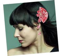 HAMPPLIES Tassel Headdress Cherry Blossom Hair Clip for Girls Women Traditional Costume Wedding Festival Random Color