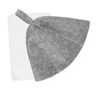HAMPPLIES Thickened Felt Sauna Hat and Pad for Household Bathing Quick-dry Supple Material Elastic for Men and Women Steam Cap Grey and White Combo