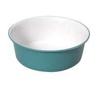 HAMPPLIES Thickened Plastic Wash Basin Large Round Dual-color Green and White Washbowl Salon Face Cleansing and Foot Soaking Basin for Bathroom and Kitchen Use