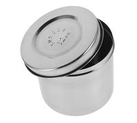 HAMPPLIES Thickened Stainless Steel Storage Jar Sealed Airtight Container for Cotton Balls Ointments Creams Large Capacity