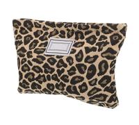 HAMPPLIES Toiletry Bag Random Color Large Capacity Leopard Print for Travel and Big Opening with Waterproof Polyester Material Well-Organized Storage Portable Wash Bag for Outdoor Use