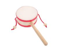 HAMPPLIES Traditional Rattle Drum for Lightweight Portable Percussion Instrument with Authentic Sound and Build Early Childhood Music Education for Coordination Development
