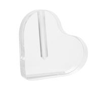 HAMPPLIES Transparent Heart Shaped Acrylic Flower Base for Rose Display Stable Floral Stand for Gold Leaf and Artificial Roses Decorative Holder for Wedding and Special Occasions