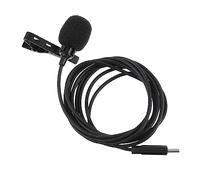 HAMPPLIES Type C Lavalier Microphone Clip Tiny Mic for Smartphones High Fidelity Sound Noise Reduction Lightweight Design for Recording and Streaming