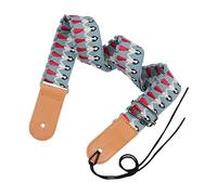 HAMPPLIES Ukulele Strap with Vintage Blue Hawaiian Design Lightweight Ukulele Belt for Adults Comfortable Shoulder Support Reducing Hand Pressure Skin-friendly and Easy to Clean Music