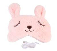 HAMPPLIES USB Rechargeable Steam Eye Mask with Contour Gentle for Skin Protection Warm Compress Eye Cover for Sleeping Travel Use Design