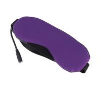 HAMPPLIES USB Steam Eye Mask with Hot and Cold Compress Up to Auto Power Off Reusable Cooling Blindfold for Relaxation Sleep and Eye Fatigue Relief Unisex for Home Office Travel Purple