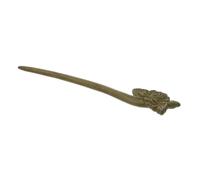 HAMPPLIES Vintage Carved Wooden Hair Stick with Lotus Flower Design Traditional Chinese Hanfu Hairpin Accessory for Women Elegant Retro Style Hair Chopsticks