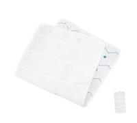 HAMPPLIES Wall Hanging Hair Bow Organizer with Compartments for Multi-Functional Claw Clip and Jewelry Storage Pouch Hair Accessories Holder for Bedroom and