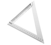 HAMPPLIES Wide Base Triangle Square Ruler Aluminum Alloy Right Angle Measuring Layout Tool for Woodworkers Drafting Engineering with Stable Design