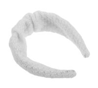 HAMPPLIES Wide Knotted Knitted Headband for Women Elegant Vintage Pleated Hairband with Stable Secure Fit Stylish Wide Band Hair Accessory for All Occasions Feminine Grace Hairbands
