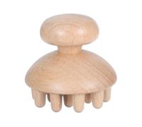 HAMPPLIES Wood Massage Comb Scalp Massager Acupoint Stimulator, Wooden Handle Hair Loss Prevention Tool for Head Stress Relief and Meridian Massage,