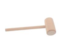 HAMPPLIES Wooden Hammer for Leather Working Beech Mallet with Ergonomic Handle Comfortable Grip Balanced Head for DIY Leather Crafts Woodworking and Home Use